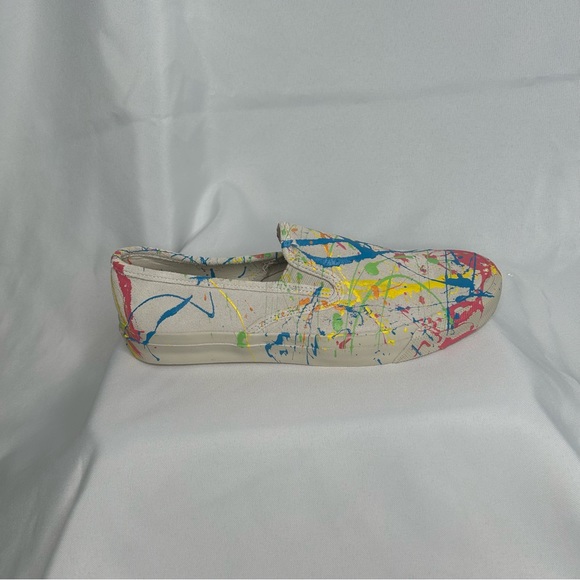 SPERRYS Mens Topsider Slip On Loafer with Paint Splatter detail - Picture 3 of 7